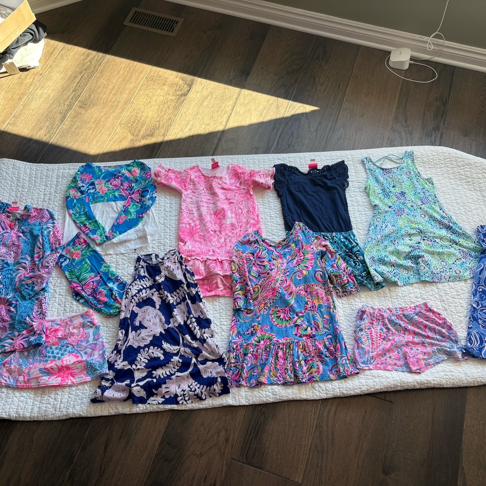 11 piece size medium Lilly Pulitzer for girls.